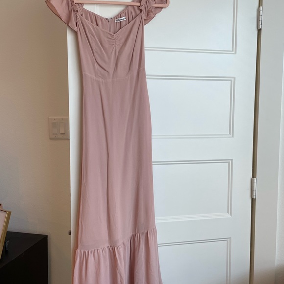 Reformation Butterfly Dress Size 0 Pink - Picture 3 of 3